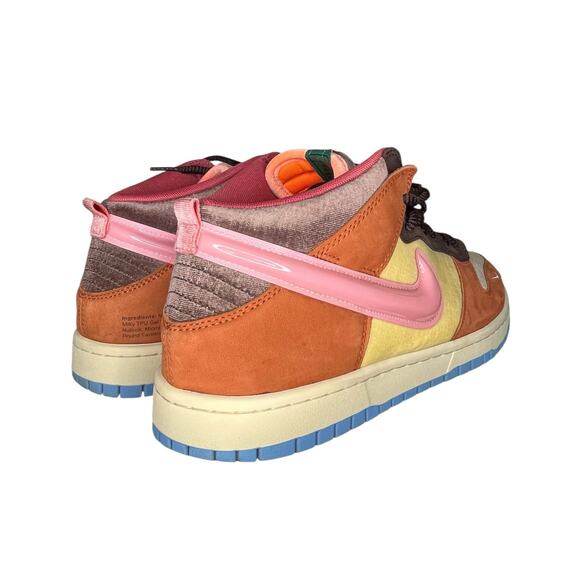 Nike x Social Status Dunk Mid "Chocolate Milk" Sneakers Size 13 Brown - Picture 4 of 6